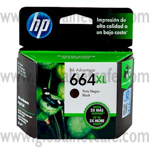 CARTUCHO  #664XL HP NEGRO ORIGINAL 100% Nuevo