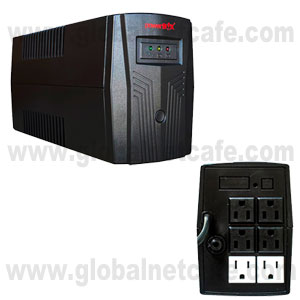 750VA, 390WATTS UPS Y REGULADOR  POWERBOX (6TOMAS) _ 100% Nuevo