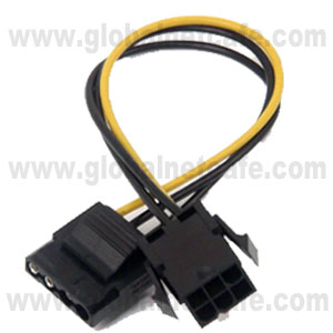 CABLE MOLEX A PCI 6 PINES PARA TARJETA DE VIDEO 100% Nuevo