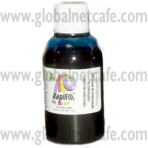 TINTA  60ML AZUL CANON, EPSON, HP, LEXMARK RAPIFILL 100% Nuevo