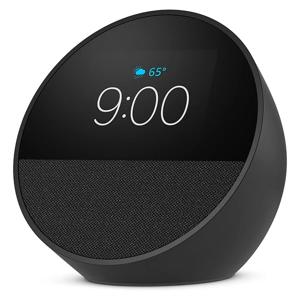 BOCINA INTELIGENTE AMAZON ECHO SPOT SMART NEGRO CON ALEXA 100% Nuevo