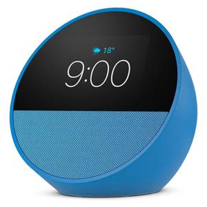 BOCINA INTELIGENTE AMAZON ECHO SPOT SMART AZUL CON ALEXA 100% Nuevo